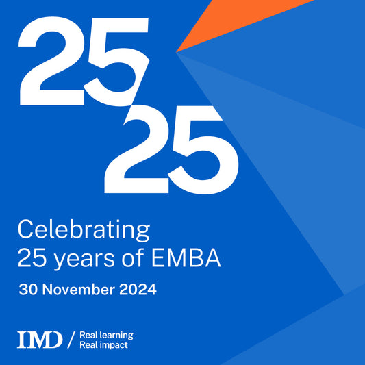 Celebrating 25 years of the IMD EMBA on 30 November 2024